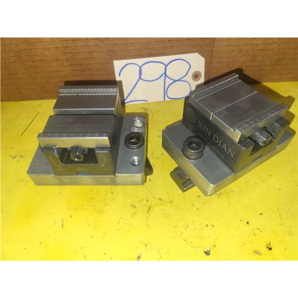 Set of CNC Vises 3"x 2" on plate to clamp