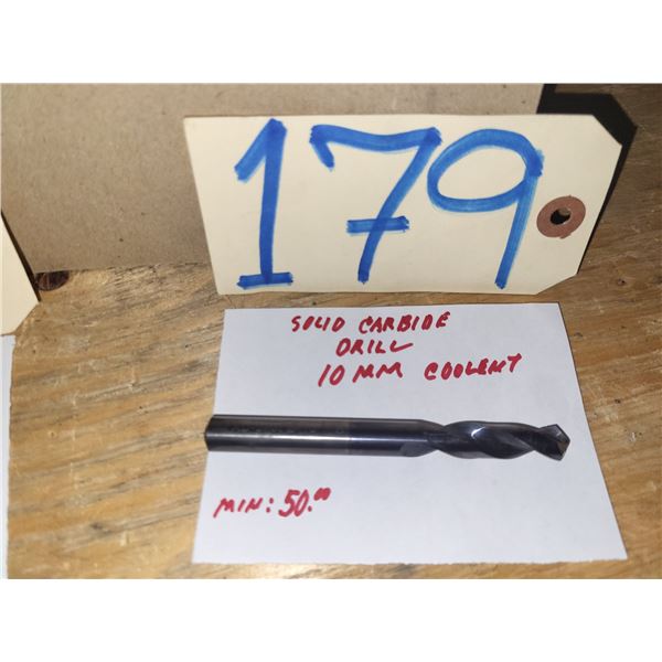 Solid Carbide Drill 10mm coolant through