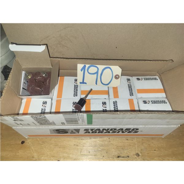 Box(500) of Standard Ab. Quick Change TS Buff&Blend Scotch-Brite Disc 3/4" with Mandrel