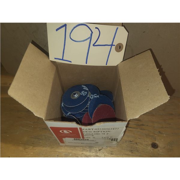 Box(25) of Carborundum Abrasives Quick Change Disc 2"