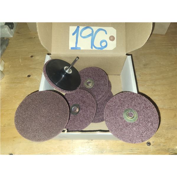 Box(10) of Quick Change Scotc-Brite Disc 4" with Mandrel