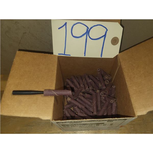 Box of Standard Abrasives Cartridge Roll with Mandrel 1/8" shank 1/4"
