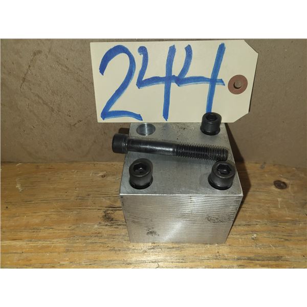 Aluminum Bloc 3" x 3" x 2"11/16 with Allen Screw