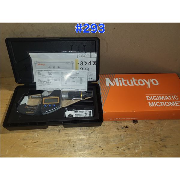 New Mitutyo 293-185-30 Digimatic Micrometer 0-1" IP65