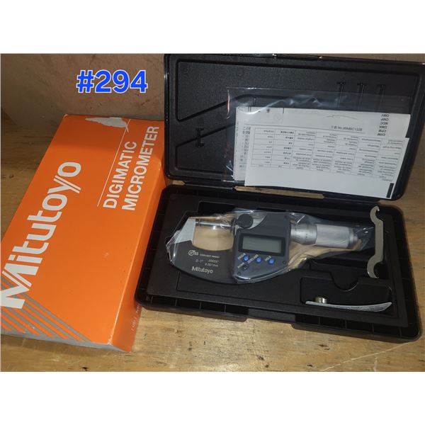 New Mitutyo 293-348-30 Digimatic Micrometer 0-1" IP65