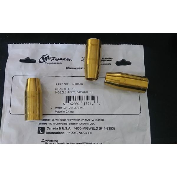 NOZZLE 5/8 BRASS FOR MIG WELDER