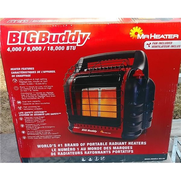 18000BTU Portable Big Buddy Propane Heater