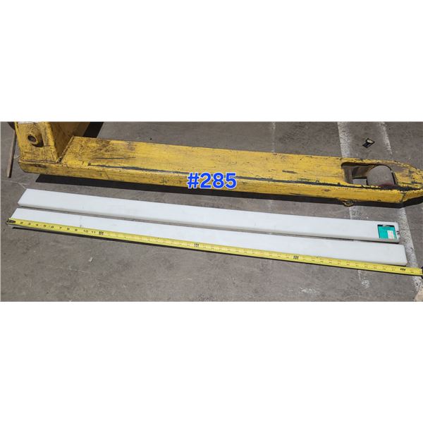 Set(2) of HDPE Plate 48" x 2"5/8 x 5/8"
