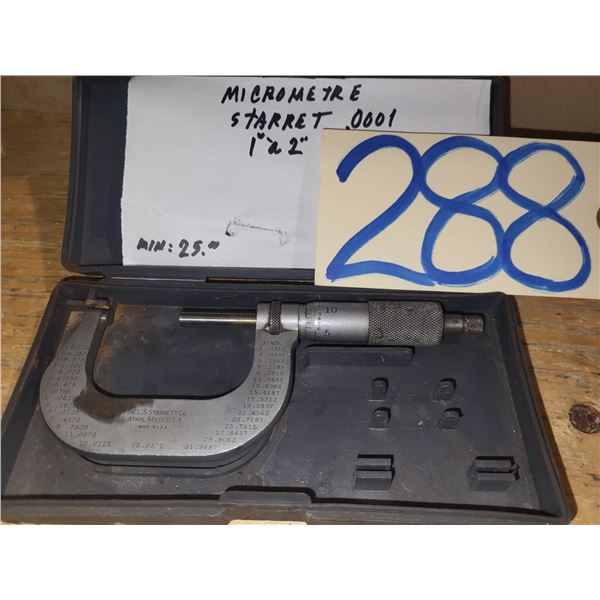Starrett Micrometer 1"-2"