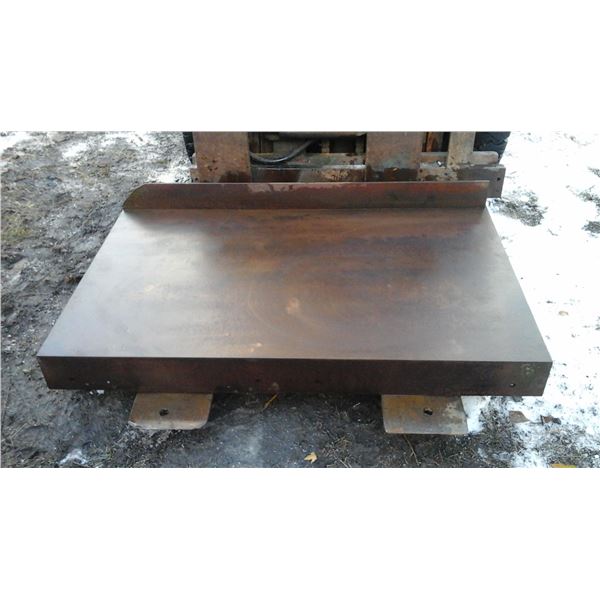 Dessus de table en fonte 37" × 50"