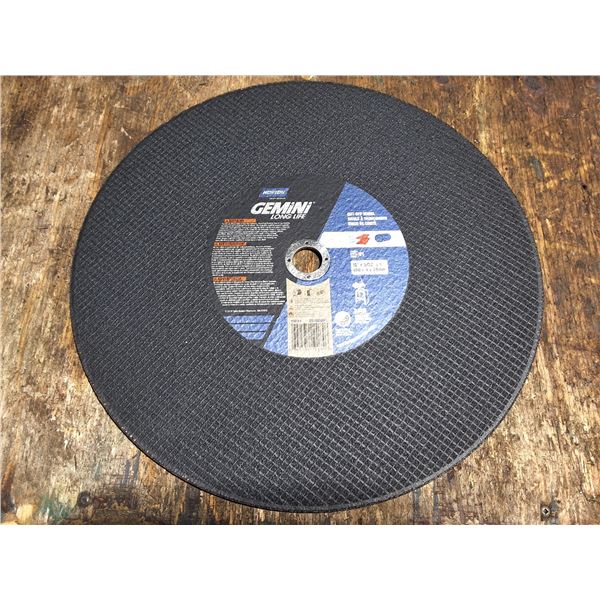 2 Cut off wheel Norton 16" × 5/32" × 1"