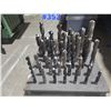 Image 1 : Wood Rack of (38) Taper Shank Drill & Core Drill