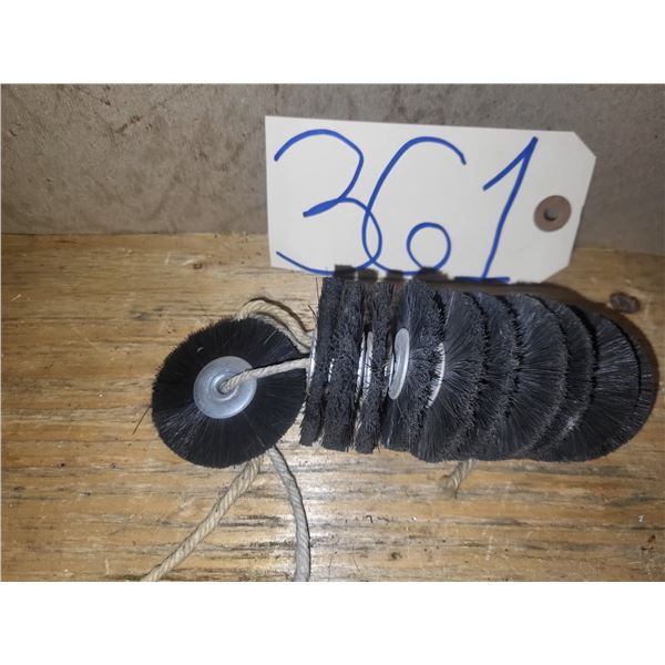 Lot(11) of Slimline Brush Disc 2"