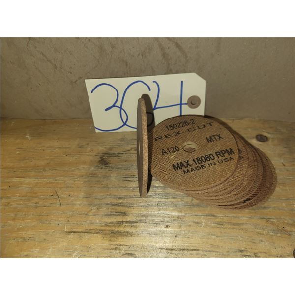 Lot(10) of REC-CUT Disc 3" x ,145" x 1/2"