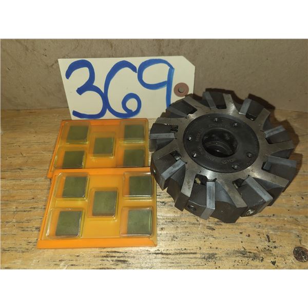 WIDIA/Valenite Fly Cutter 4" with Inserts(10) SPUN