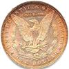 Image 2 : 1880-O FULL COLOR US MORGAN SILVER DOLLAR-SHADES OF BRIGHT ORANGE