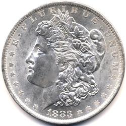 1883-O US MORGAN SILVER DOLLAR-MS63