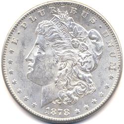 1878-S US SILVER MORGAN DOLLAR-MS63