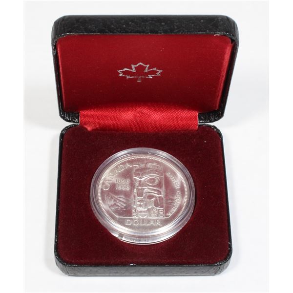 1958 CANADA SILVER DOLLAR BU 0.6 OZ SILVER COIN