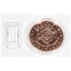 Image 1 : 1 OZ PISCES COPPER ROUND IN CAPSULE & STAND