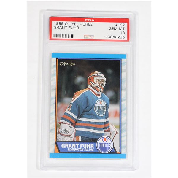 1989 GRANT FUHR #192 PSA GRADED 10