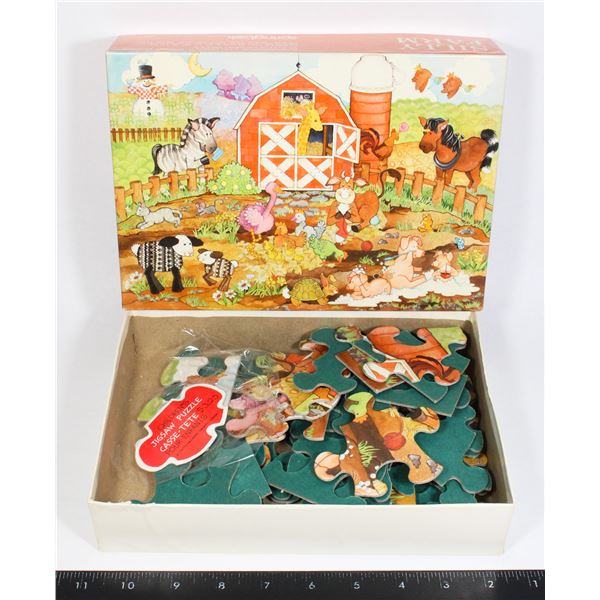 VINTAGE SILLY FARM JIGSAW PUZZLE