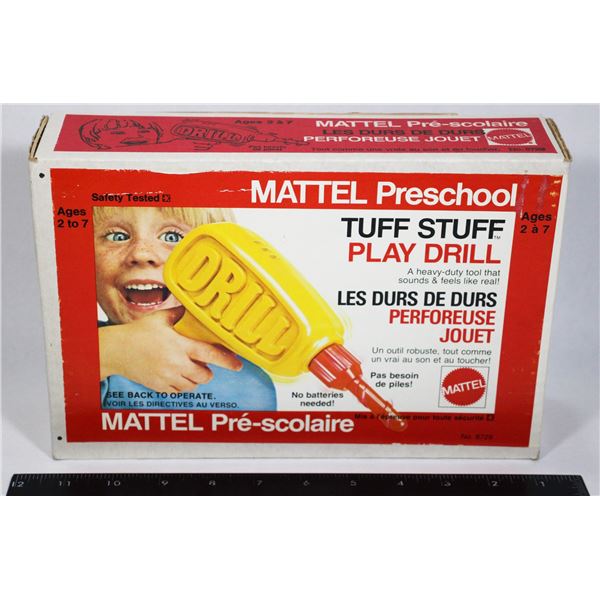 1972 MATTEL PRESCHOOL TUFF STUFF PLAY DRILL