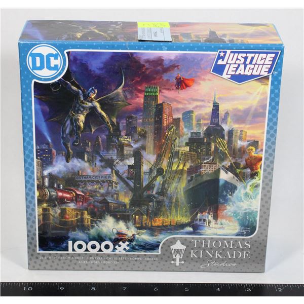NEW DC JUSTICE LEAGUE 1000PC THOMAS KINKADE PUZZLE