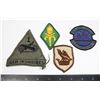Image 1 : LOT OF 4 MILITARY PATCHES