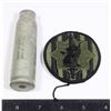 Image 1 : 20 MM DUMMY ROUND CASING WITH A MILITARY PATCH