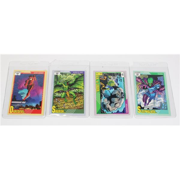 LOT OF 4 IMPEL MARVEL CARDS FROM 1991