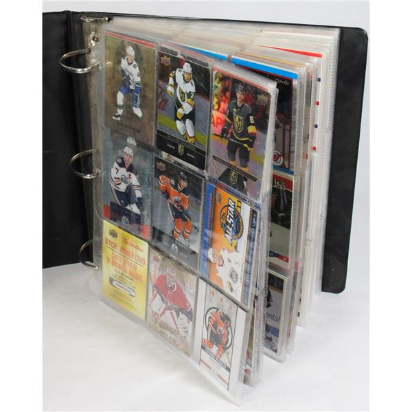 COLLECTORS ALBUM WITH HOCKEY CARDS