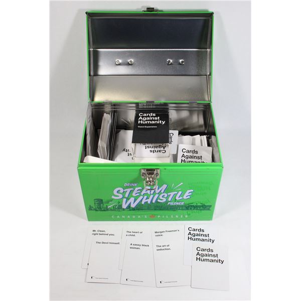 METAL TIN LUNCH BOX WITH CARDS AGAINST HUMANITY