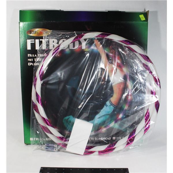 NEW FITBODY LED LIGHT UP HULA HOOP