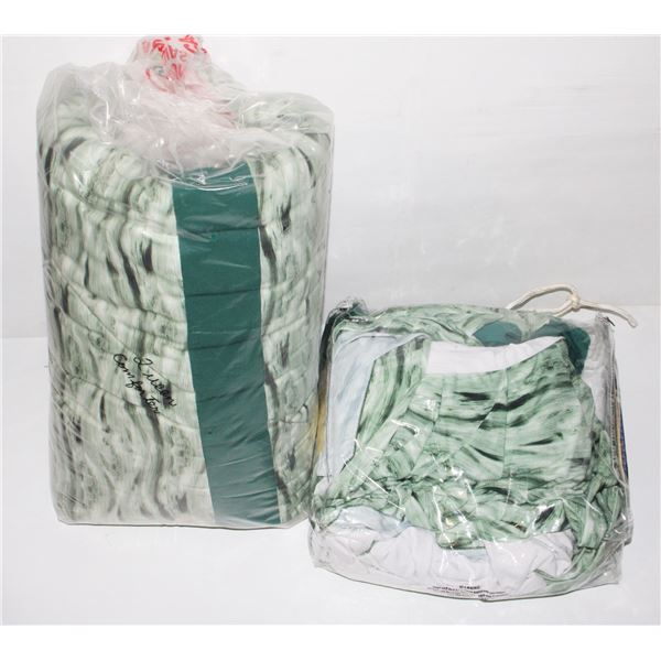 MATCHING BEDDING SET QUEEN SIZE INCLUDING FITTED