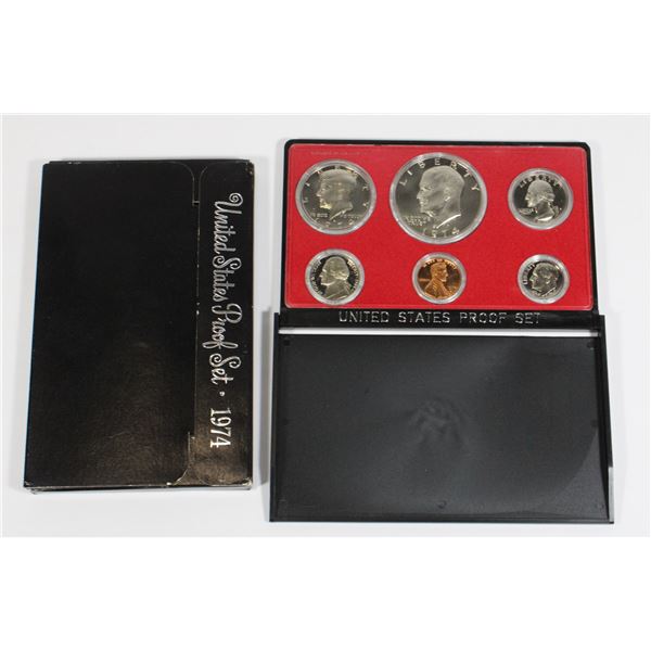 1974 USA 6 COIN PROOF SET IN CASE