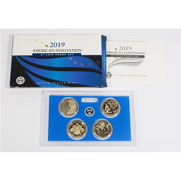 2019 AMERICAN INNOVATION $1 COIN PROOF SET IN