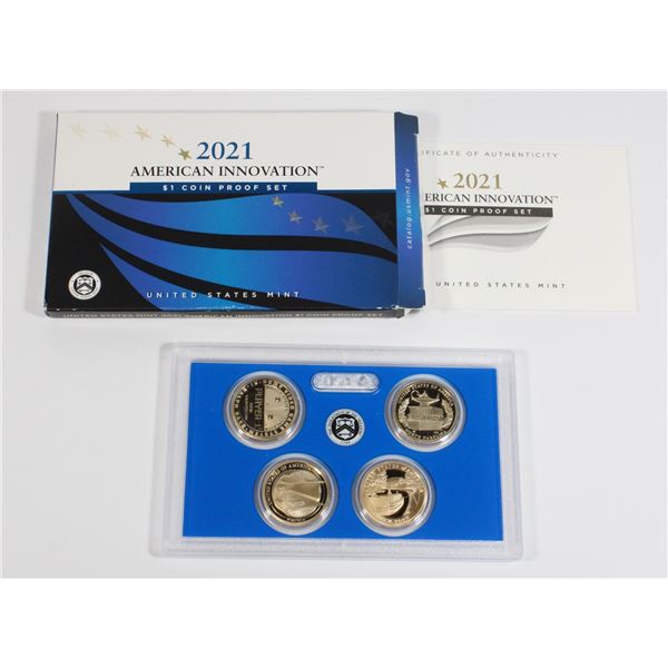2021 AMERICAN INNOVATION $1 COIN PROOF SET IN