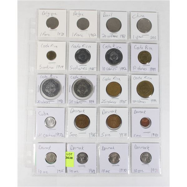 20 COINS 7 COUNTRIES