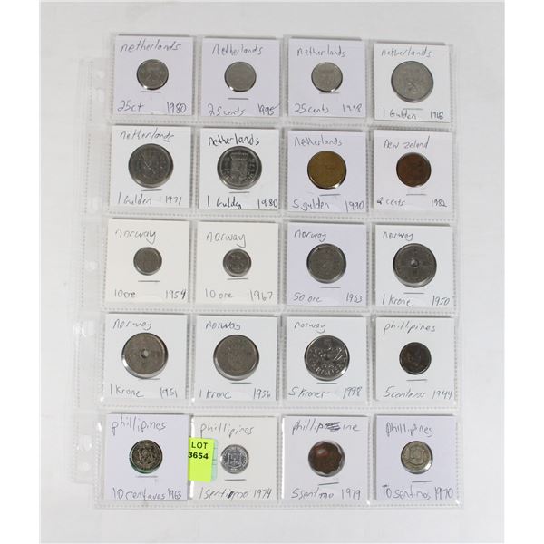 20 COINS 4 COUNTRIES