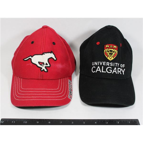 STAMPEDERS / UNIVERSITY OF CALGARY BASEBALL CAPS