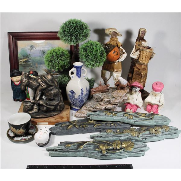 HOME DECOR INCL. 11" X 12.5" FRAMED PAINTING