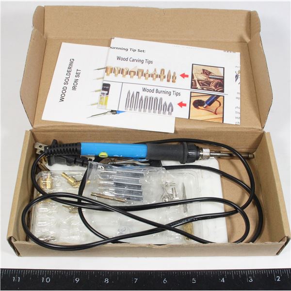 WOOD SOLDERING IRON SET