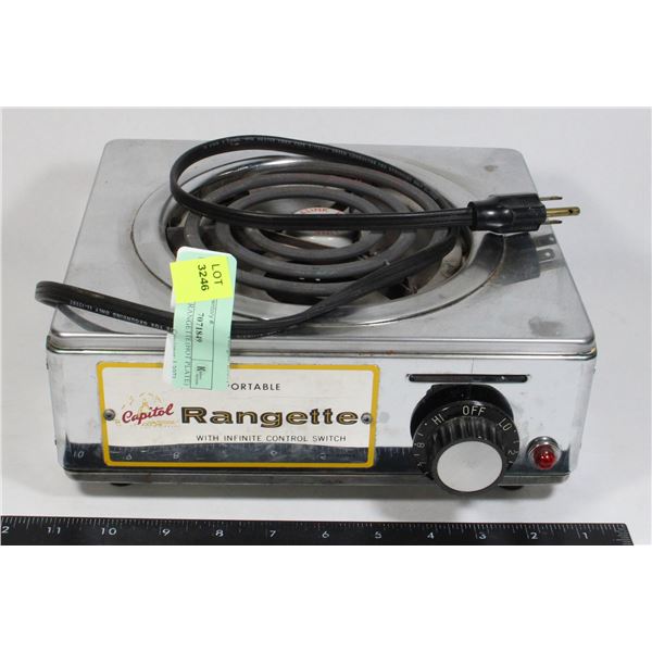 PORTABLE RANGETTE (HOT PLATE)