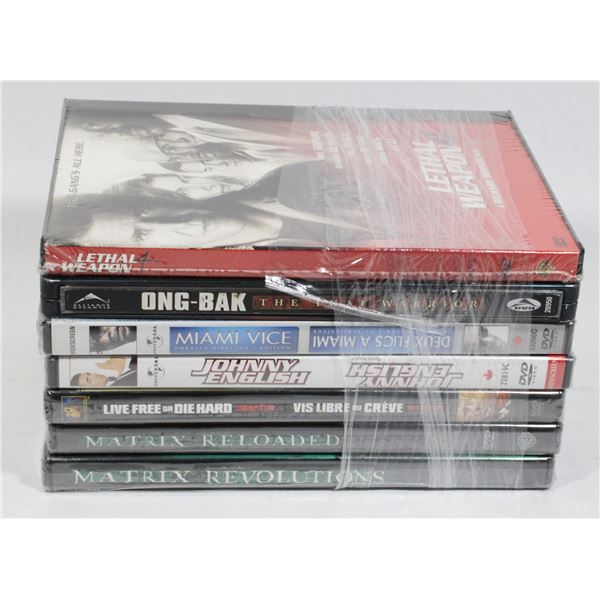BUNDLE OF SEALED DVDS FEATURING MATRIX MOVIES