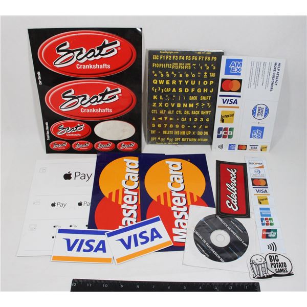 MIXED LOT OF STICKERS