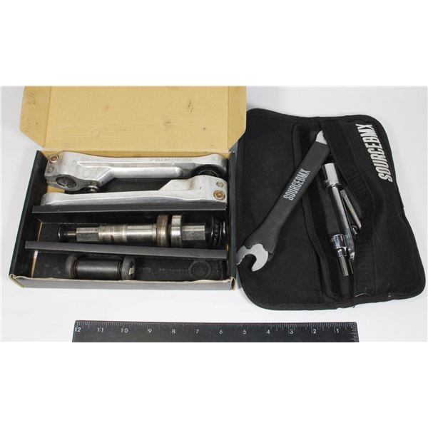 SOURCE BMX TOOL KIT IN TRAVEL BAG AND CRANK SET
