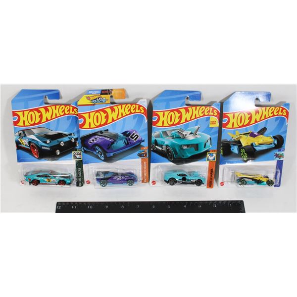 LOT OF 4 NEW SEALED HOT WHEELS INCL. VELOCE