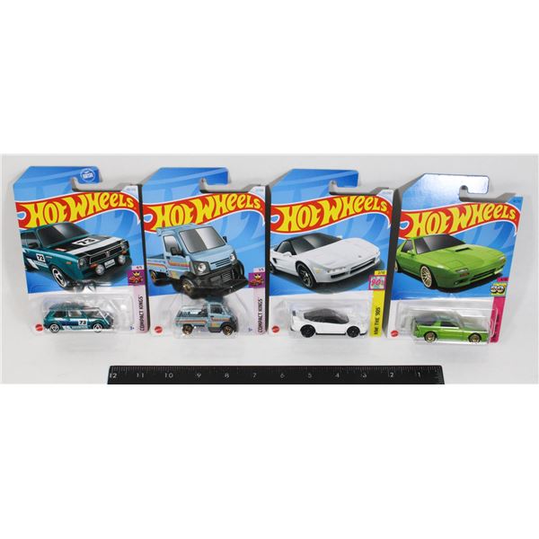 LOT OF 4 NEW SEALED HOT WHEELS INCL. NSX, RX7