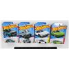 Image 1 : LOT OF 4 NEW SEALED HOT WHEELS INCL. NSX, RX7